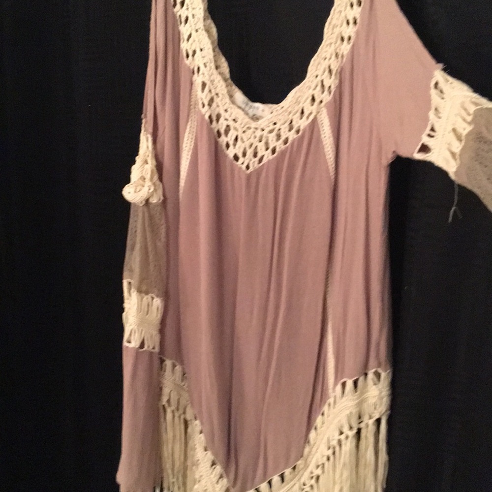 Boutique open shoulder shirt